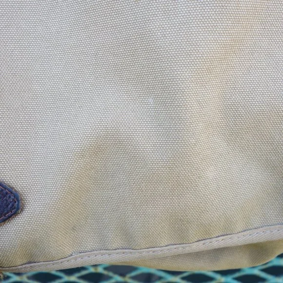 Rugby By Ralph Lauren 2009 Tan Canvas W/ Dark Brown Leather Strap Messenger Bag